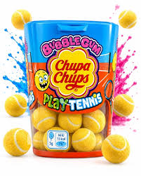 Chupa Chups Bubblegum Play Tennis 90gm (Case of 10)