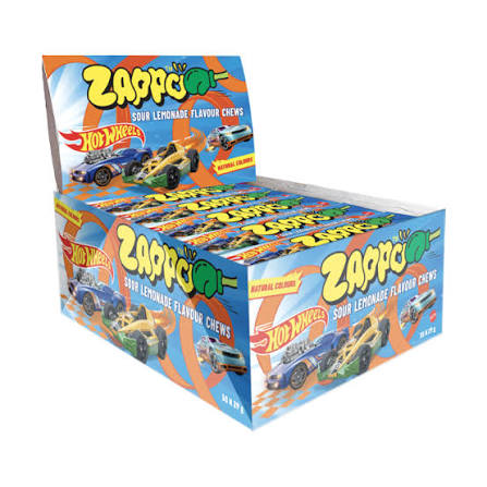 Australian Zappo Hotwheels Sour Lemonade - Case of 30