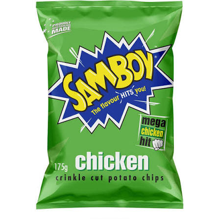 Australian Samboy Chicken Chips 175gm (Case of 12)