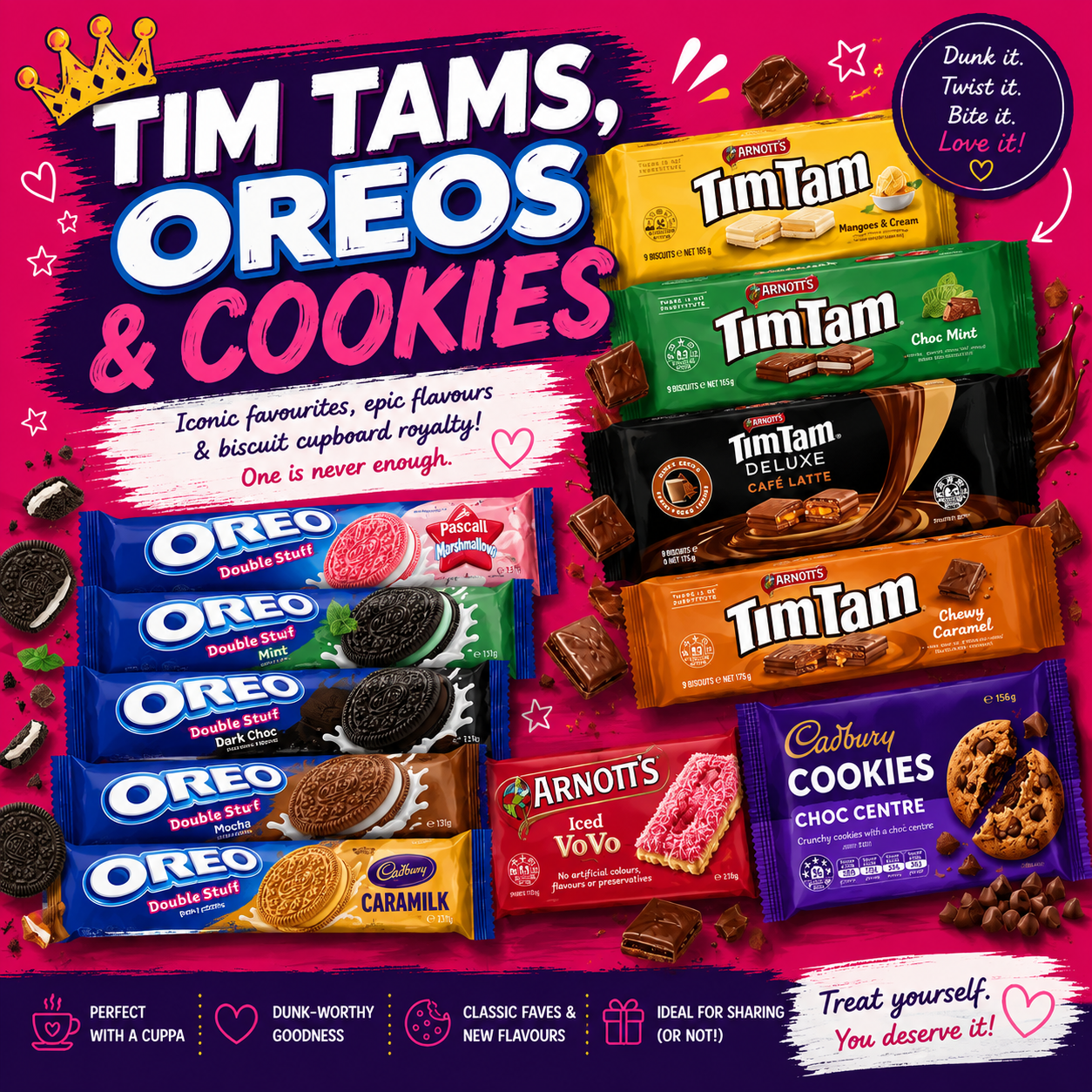 Tim Tams, Oreos & Cookies