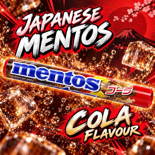 Japanese Mentos Roll 38gm - Cola (Case of 12)