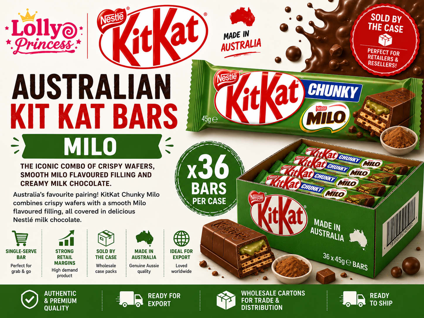 Kit Kat Chunky - Milo (Case of 36)