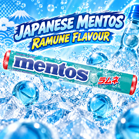 Japanese Mentos Roll 38gm - Ramune (Case of 12)