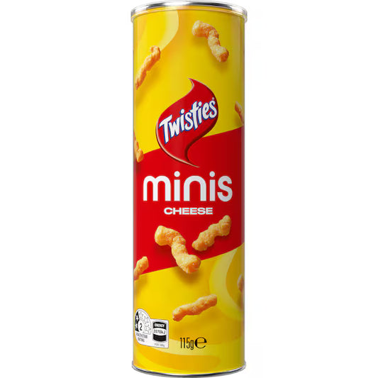 Australian Twisties Minis Cheese Tin 115gm (Case of 12)