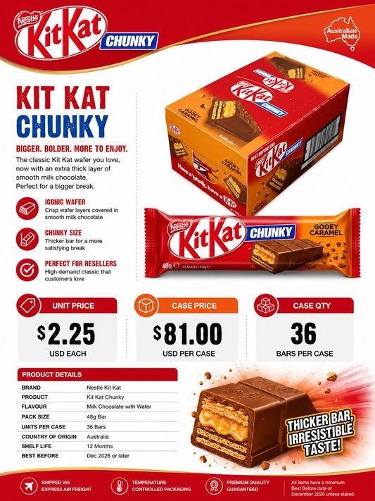 Kit Kat Chunky - Gooey Caramel (Case of 36)
