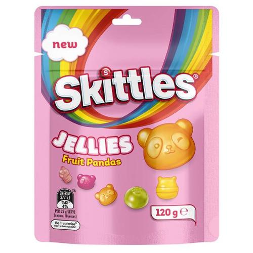 Australian Skittles Jellies 120gm - Fruit Pandas (Case of 16)