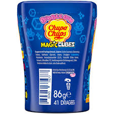 UK Chupa Chups Bubblegm - Magic Cubes 85gm