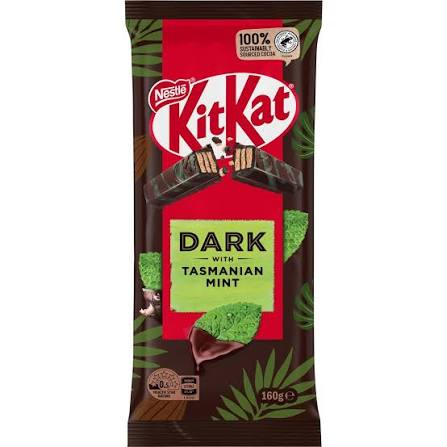 Australian Kit Kat Block Dark + Mint - 160gm (Case of 13)