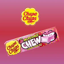 Chupa Chups Incredible Chews 45gm - Strawberry (Case of 20)