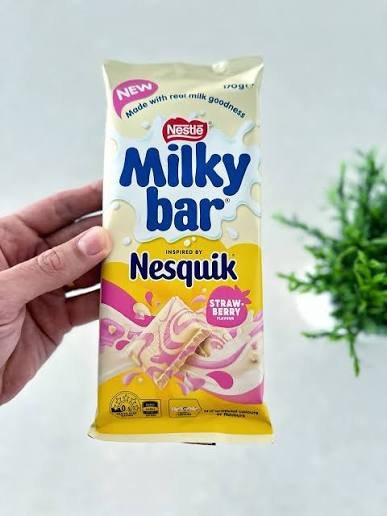 Australian Milkybar Nesquik Strawberry Block 170gm (Case of 13)