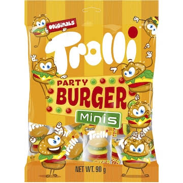 Trolli Burger Party Bag 90gm (Case of 12)