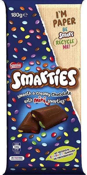 Australian Smarties Block 180gm (Case of 13)