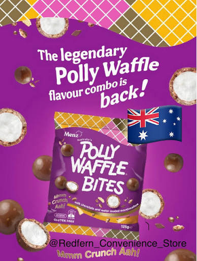 Australian Polly Waffle Bites 125g (Case of 12)