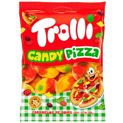 Trolli Gummy Pizza Bag 100gm (Case of 12)