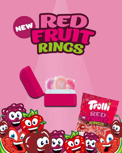 Trolli Red Fruit Rings 140gm (Case of 8)