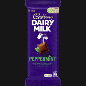 Australian Cadbury Block - Peppermint 180gm (Case of 15)