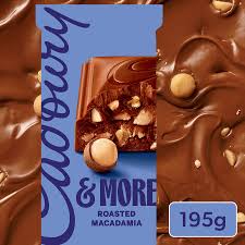 Australian Cadbury & More -  Roasted Macadamia 195gm (Case of 15)