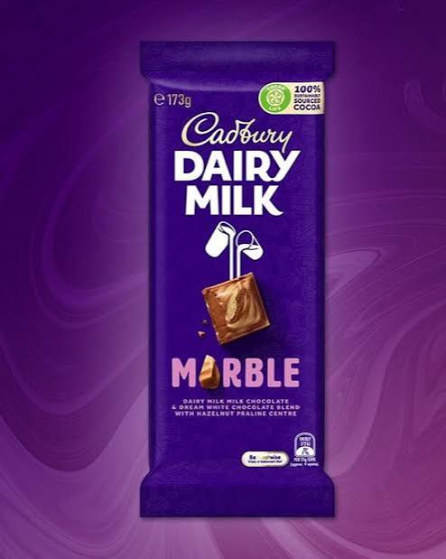 Australian Cadbury Block - Marble 180gm (Case of 15)