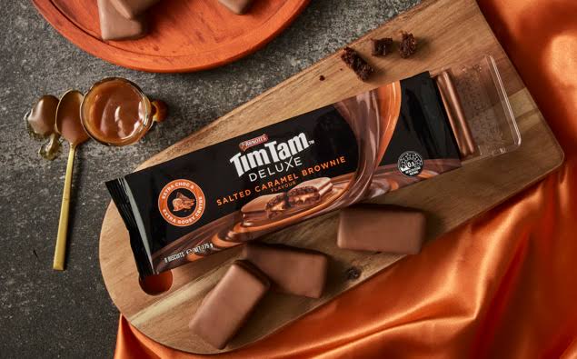 Australian Tim Tam Deluxe Edition Salted Caramel Brownie 175gm (Case of 12)