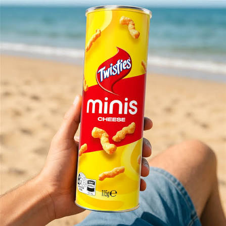 Australian Twisties Minis Cheese Tin 115gm (Case of 12)