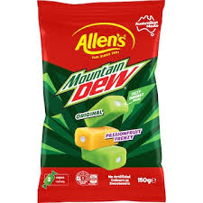 Allen's Lollies - Mt Dew Taffy 190gm (Case x12)