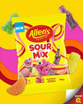 Allen's Lollies - Sour Mix 160gm (Case x12)