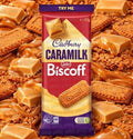 Australian Cadbury Block - Biscoff + Milk Caramilk 170gm (Case of 15)