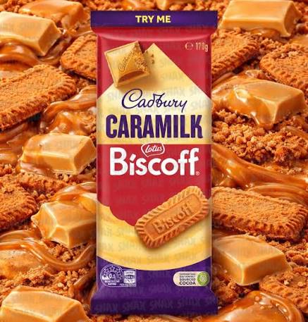 Australian Cadbury Block - Biscoff + Milk Caramilk 170gm (Case of 15)