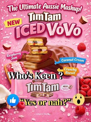 Australian Tim Tam Iced Vovo 200gm (Case of 12)