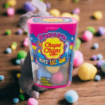 Chupa Chups Bubblegum Unicorn Eggs 90gm — Case of 10