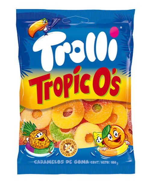 Trolli Tropic-O's 100gm (Case of 12)