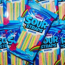 Lolliland Sour Straps 160gm - Rainbow