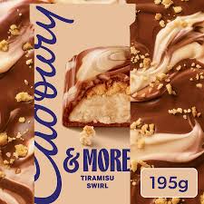 Australian Cadbury & More - Tiramisu Swirl 195gm (Case of 15)