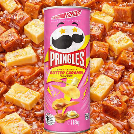 Australian Pringles 118gm - Butter Caramel (Case of 12)