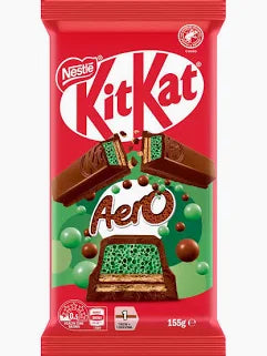 Australian Kit Kat Block Areo Mint - 155gm (Case of 13)